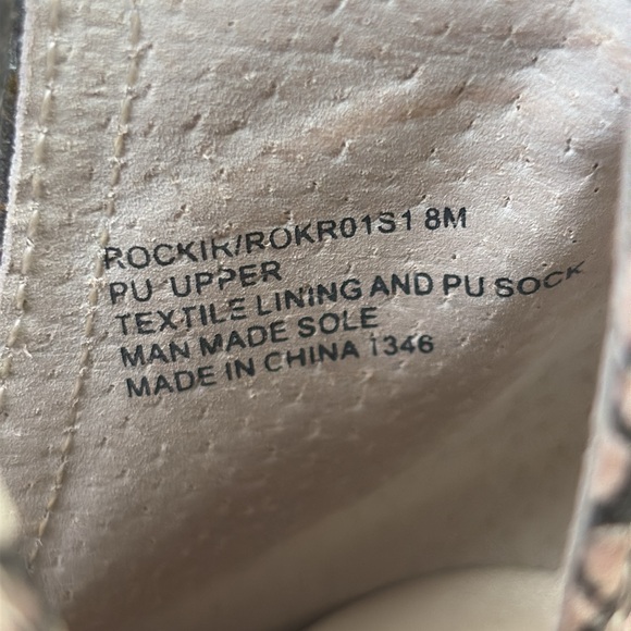 Steve Madden ROCKIR Snakeskin Embossed Ankle Boots Size 8 - Picture 8 of 10